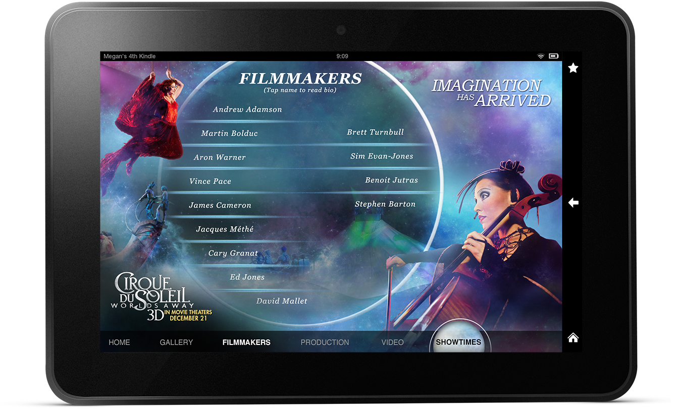 Cirque Du Soleil Landscape Kindle Fire Filmmakers Page