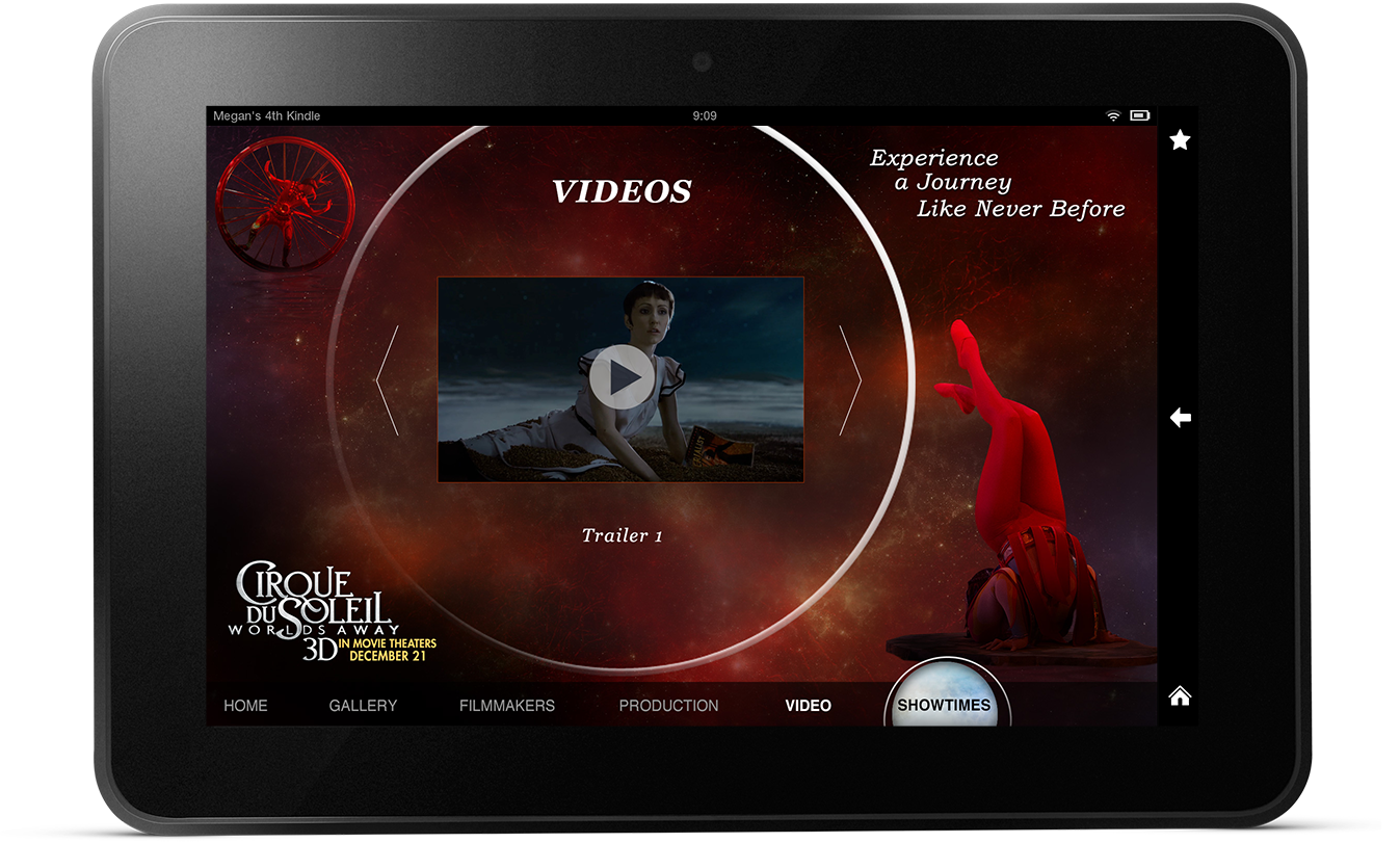 Cirque Du Soleil Landscape Kindle Fire Videos Page
