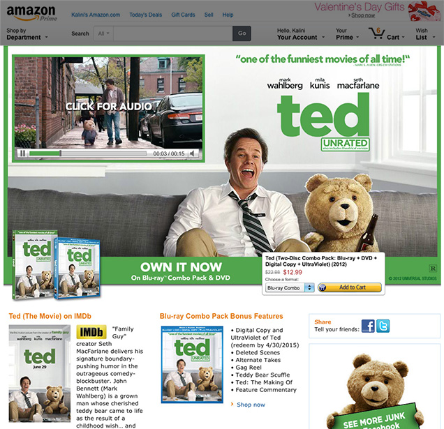 Ted the Movie Showcase Ad Banner