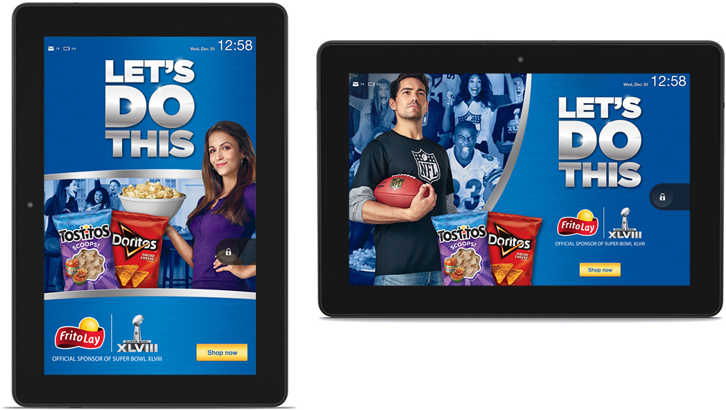 Fritolay Superbowl - Kindle Fire Wakescreen